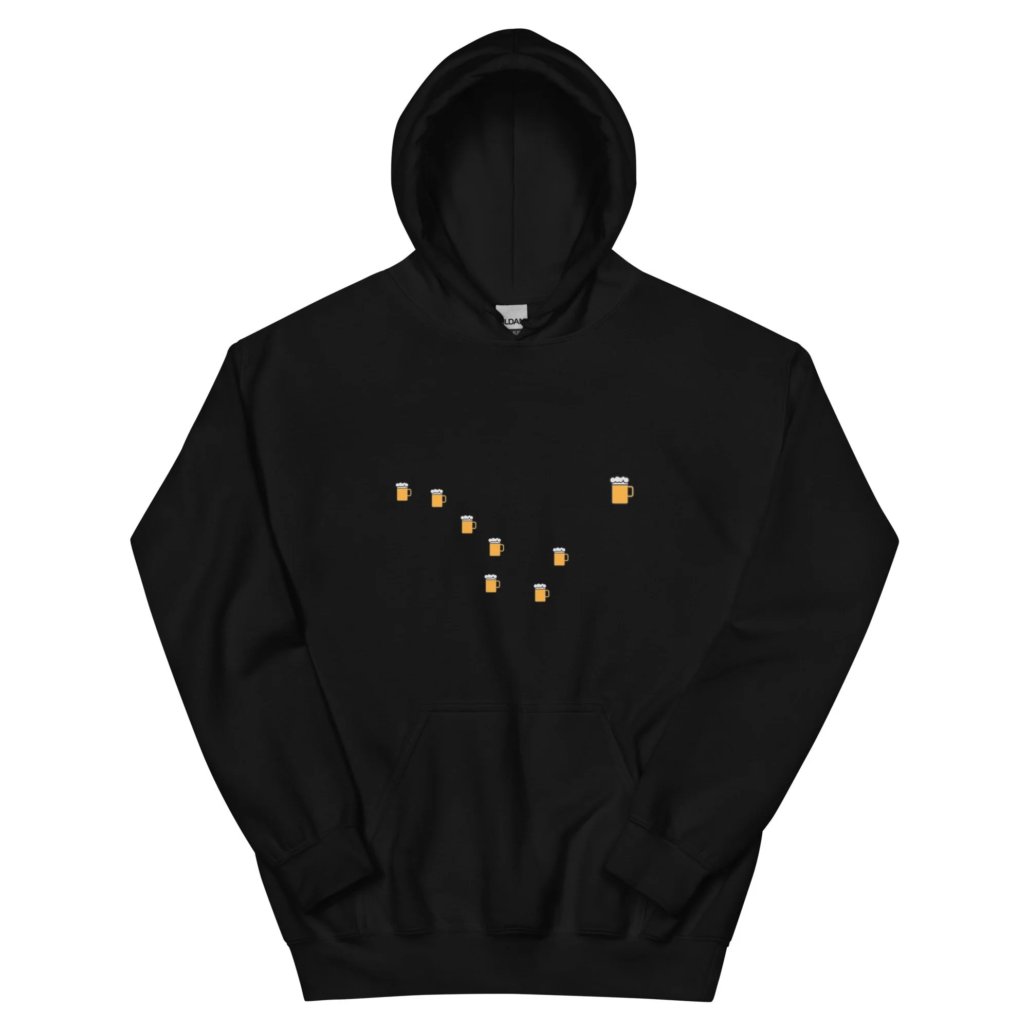Expanded Size Unisex Beer Flag Hoodie